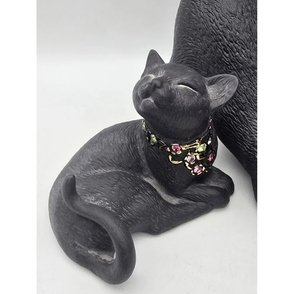 Set of 4 Lenox Jeweled Black Cat Collection